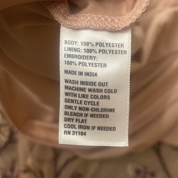 NWT Kaari Blue The Faerie Queene Dress L. Pink Embroidered Whimsical Y2K Style - Picture 8 of 8